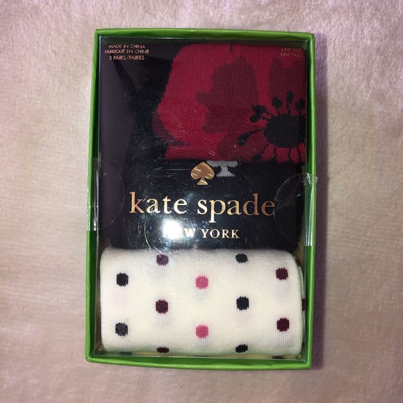 kate spade Accessories - Kate Spade ♠️ Set of 3 Crew Socks NWT